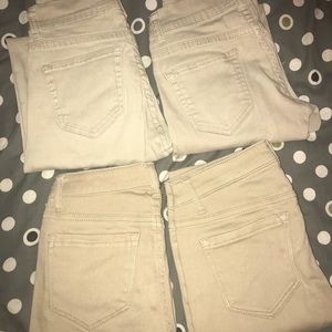 4 pairs of khaki jeans (bundle)